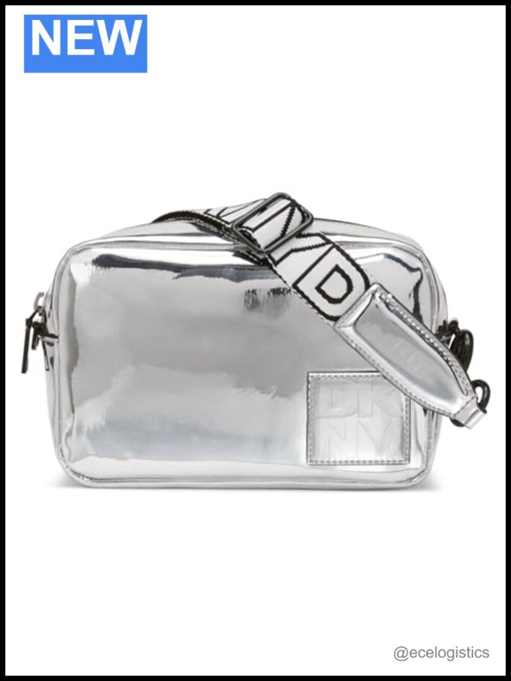 DKNY Kenza Camera Crossbody Bag Nylon PU Vegan Leather Sling Shoulder Handbag